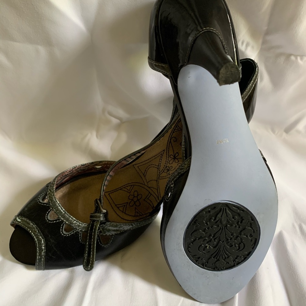 Black & silver heels